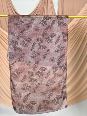 MD018  Modal polyester-cotton tie-dye single stitch Muslim hijab