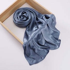 MSL312 plain satin silk hijab