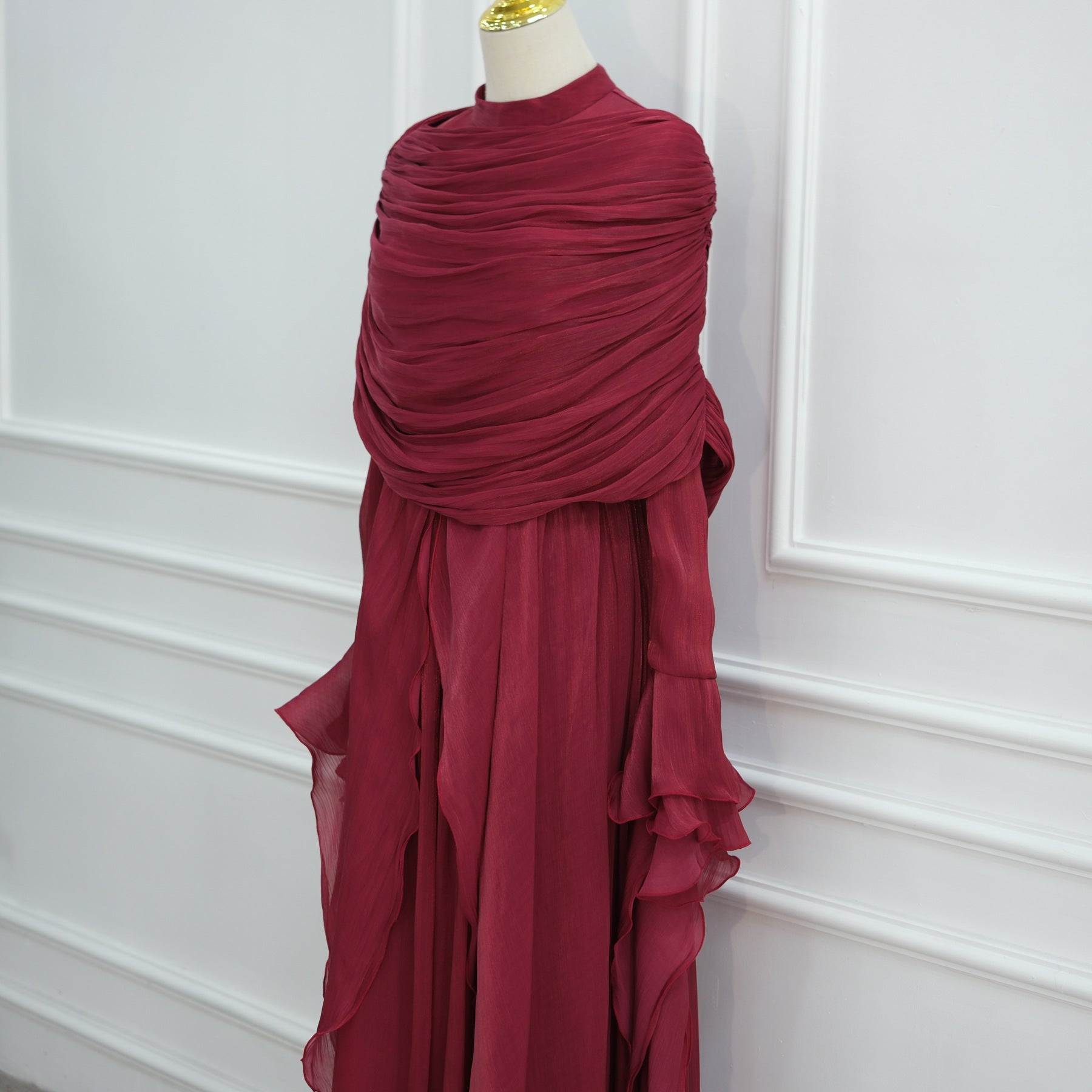 LR1169  Double-layer waist dress – no hijab