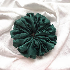 WJA40  Satin  Tencel Velvet Large Size Women's Big Head Flower Large Intestine Circle Tencel Hair Tie