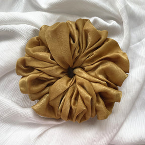 WJA40  Satin  Tencel Velvet Large Size Women's Big Head Flower Large Intestine Circle Tencel Hair Tie