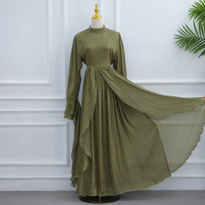 LR1169  Double-layer waist dress – no hijab