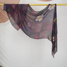 DL003  Double-Sided Modal Printed Single-Stitch Right-Angle Rolled-Edge Hijab