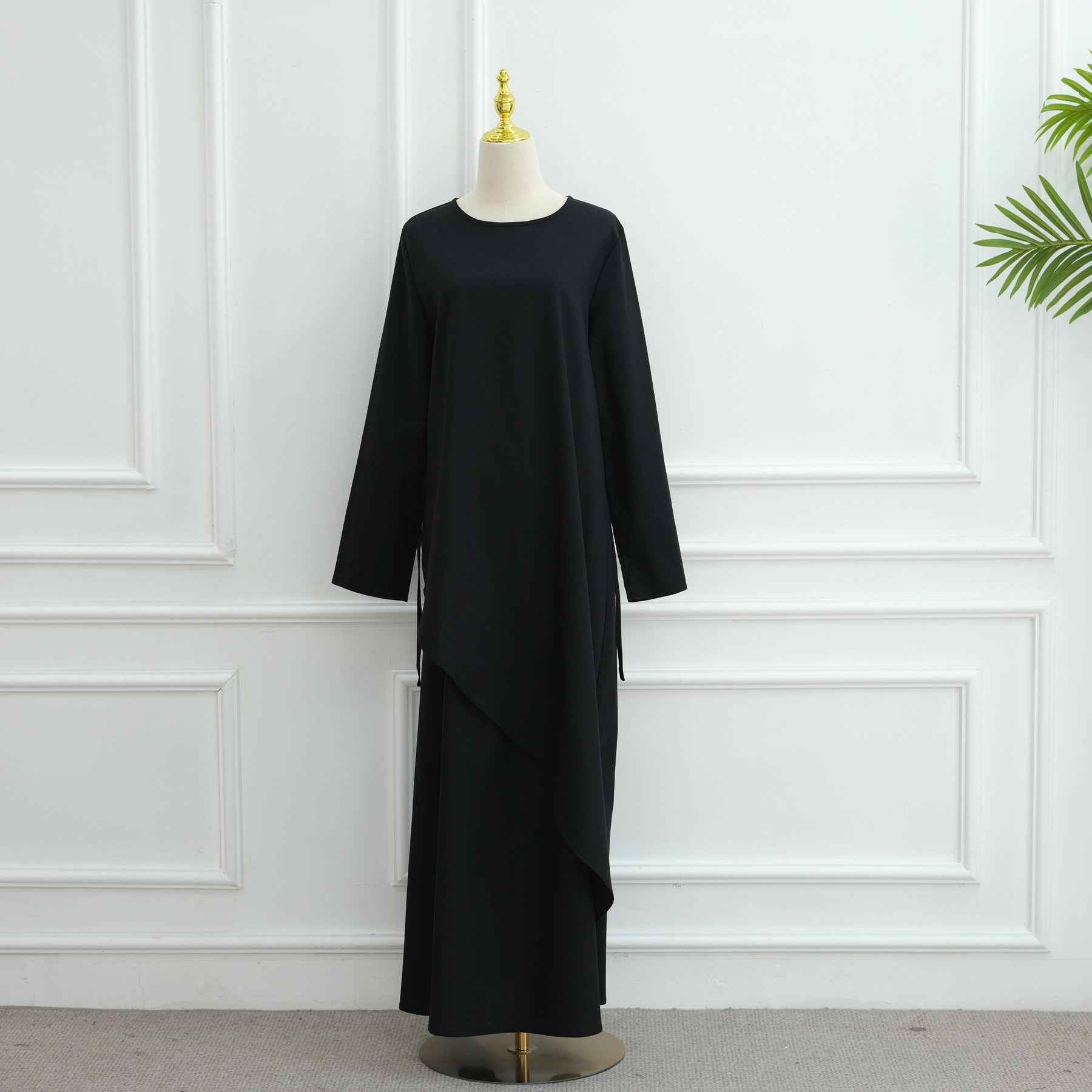 LR1100+LR1101  Elegant Top Paired with Fashion Skirt