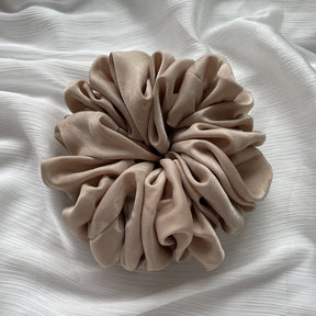 WJA40  Satin  Tencel Velvet Large Size Women's Big Head Flower Large Intestine Circle Tencel Hair Tie