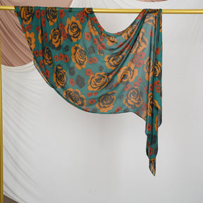 DL003  Double-Sided Modal Printed Single-Stitch Right-Angle Rolled-Edge Hijab