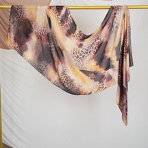 DL003  Double-Sided Modal Printed Single-Stitch Right-Angle Rolled-Edge Hijab