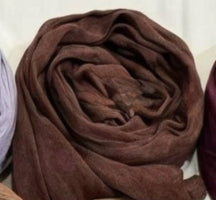 SS004 Plain Tassel Crinkle Modal Hijab