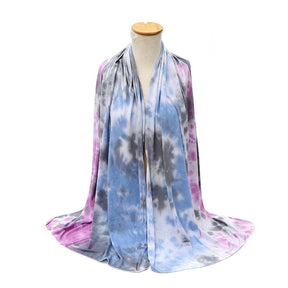 YZ06  Breathable and soft mercerized cotton hand-dyed hijab