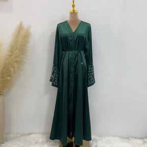 LR612  Party Daily Solid Color Handmade Beaded Dress Robe