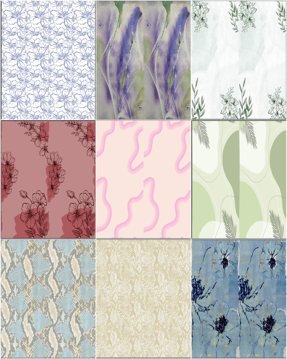 MYI001 Printed Modal Design Catalog - Elegant Styles and Versatile Options