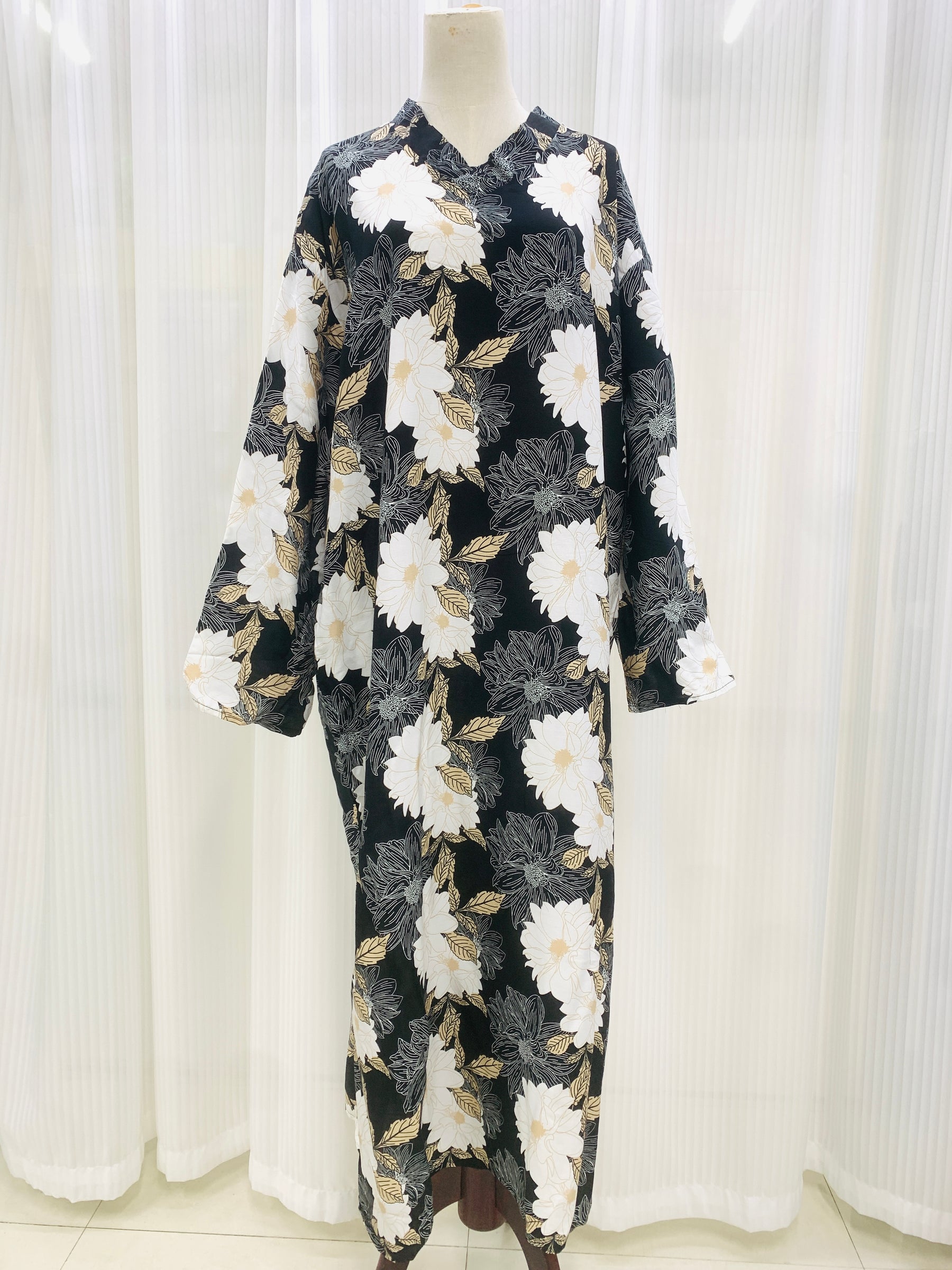 MDP01 fashion printed artificial cotton Large robe dress