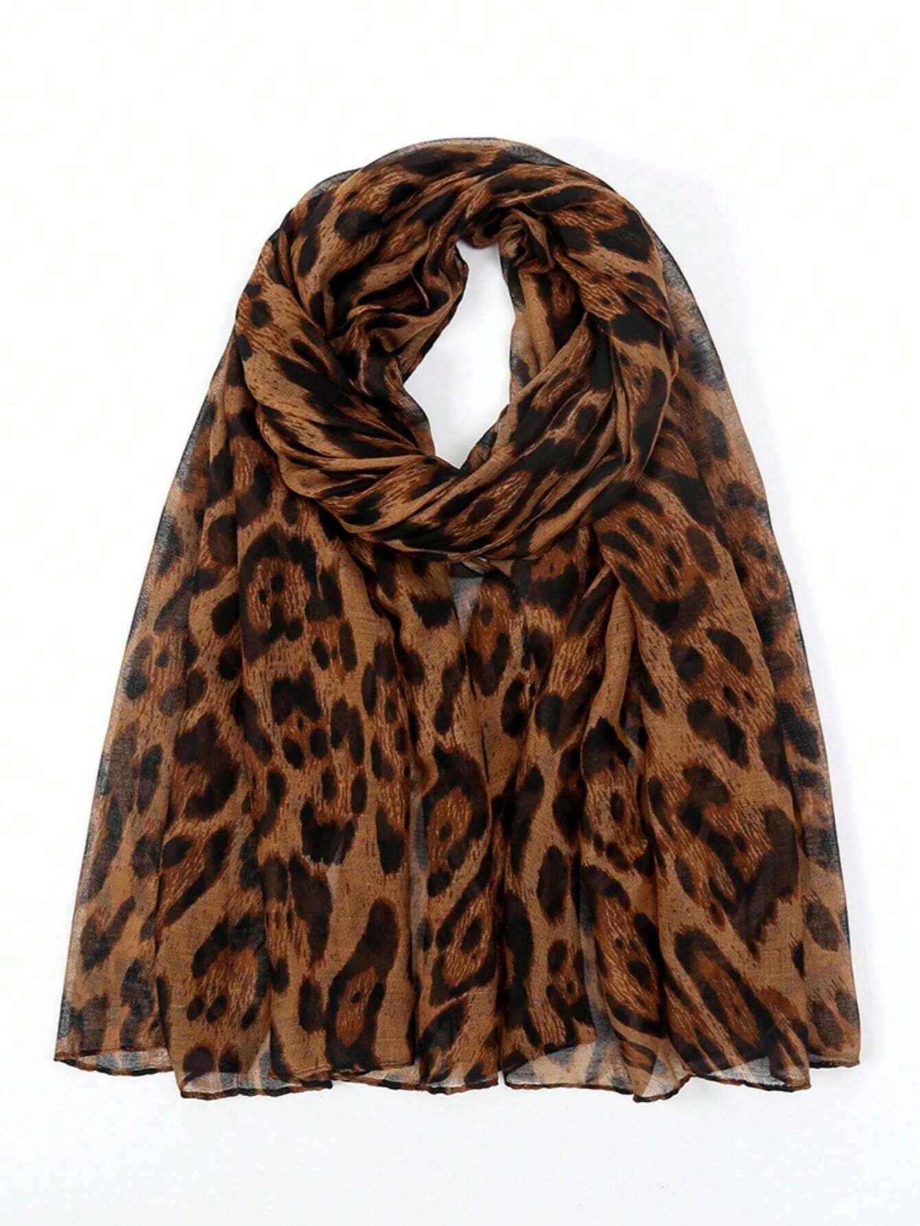 MYM04 Modal Leopard Style Scarf/hijab