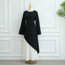 LR1100+LR1101  Elegant Top Paired with Fashion Skirt