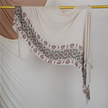DL003  Double-Sided Modal Printed Single-Stitch Right-Angle Rolled-Edge Hijab