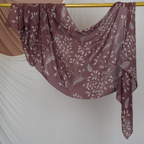 DL003  Double-Sided Modal Printed Single-Stitch Right-Angle Rolled-Edge Hijab