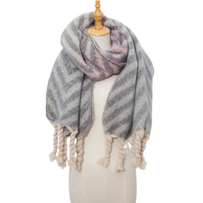 JH-TH29 loop yarn ripple pattern winter scarf