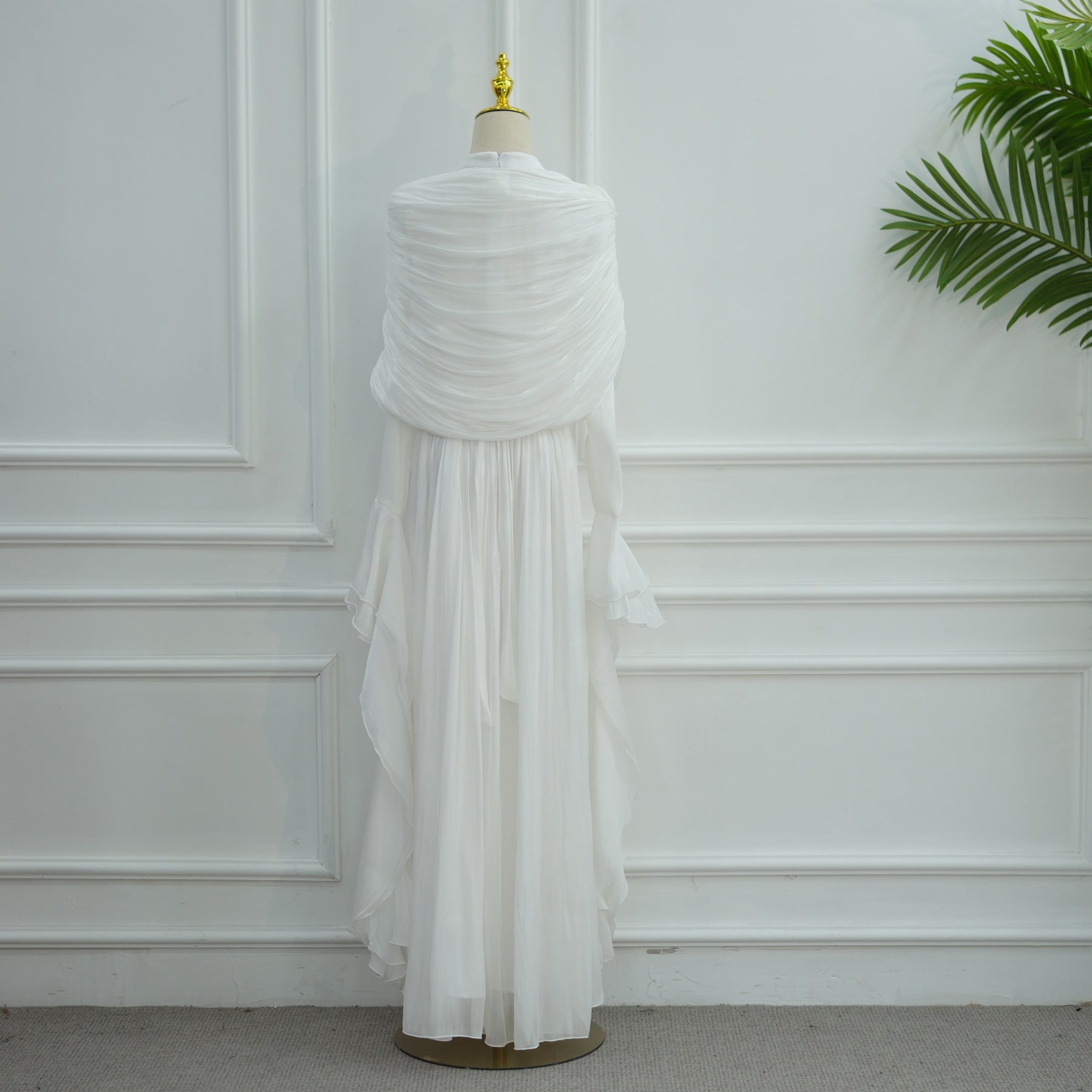 LR1169  Double-layer waist dress – no hijab