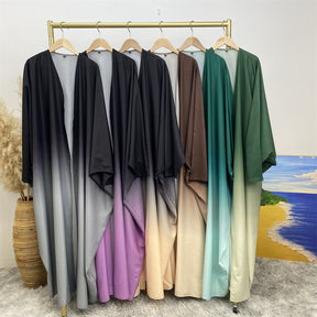 6750 Color gradient muslim abaya