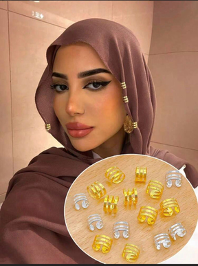 TX001  Hijab Decorative Iron C Hair Extension Ring