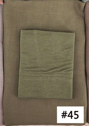 HY006 Gorro de algodón de bambú fino, transpirable, de color sólido