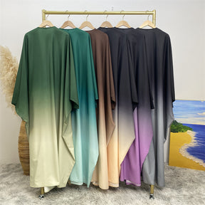 6750 Color gradient muslim abaya