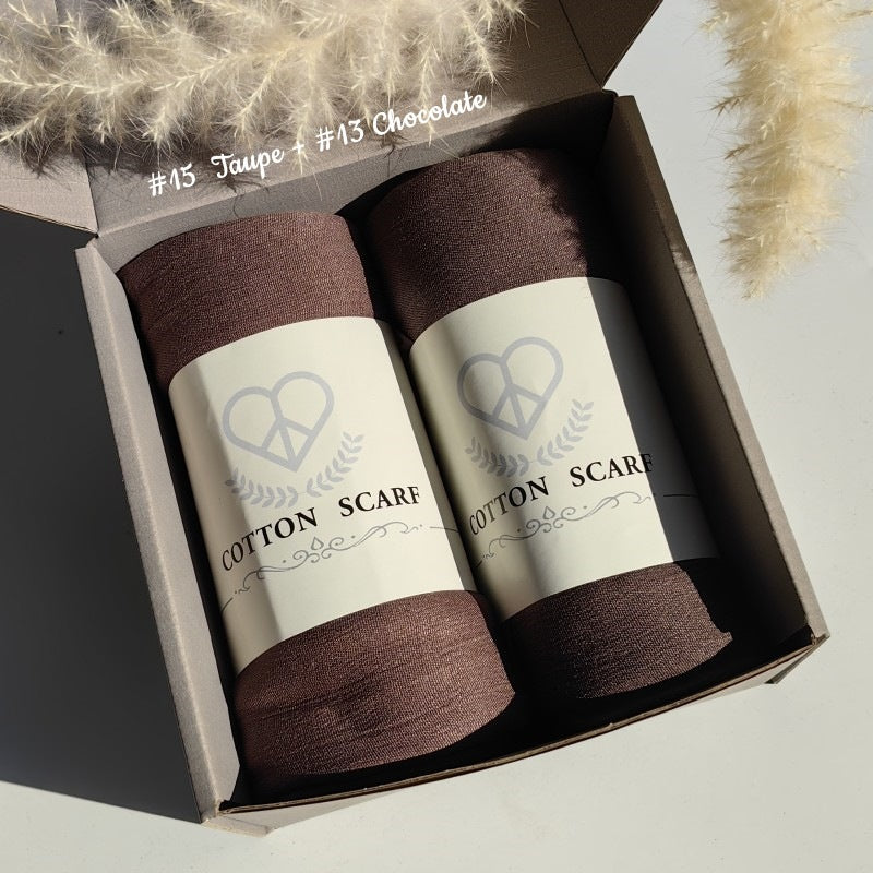 WJA168 Natural Wrinkle Rayon Scarf Solid Color Neck Scarf Cotton Linen Shawl - MinYang Fashion Apparel Accessory Manufacturer