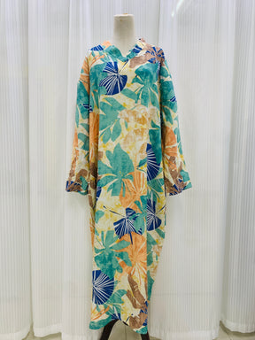 MDP01 fashion printed artificial cotton Large robe dress