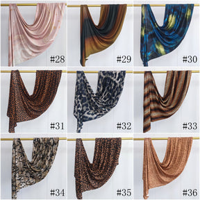 JB021  Printed Mercerized Cotton Jersey Hijab