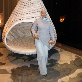 MY101  Modal floral hijab