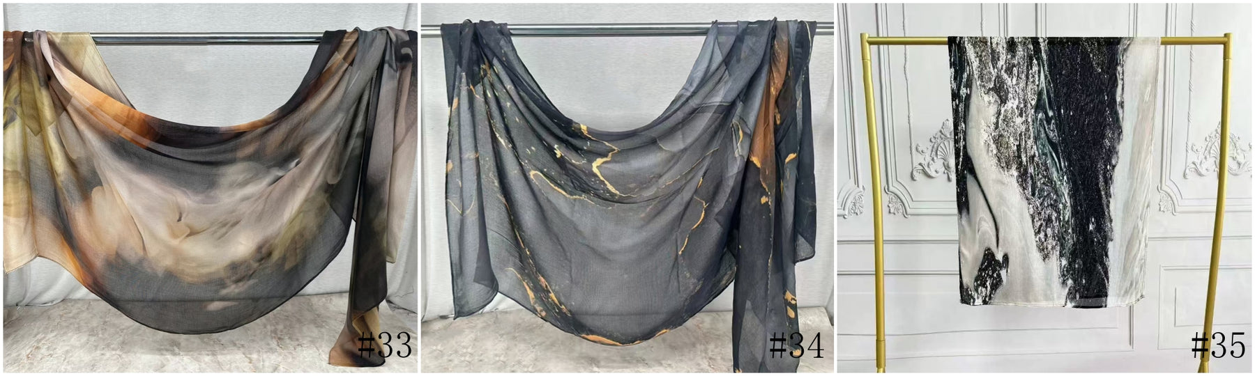 MJ001  Double stitch modal hijab with beautiful prints – softness meets artistry