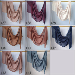 WJ002  30S Modal Breathable Plain Single Stitch Hijab