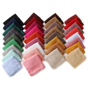 MSL090  plain color wholesale crinkle cotton hijab