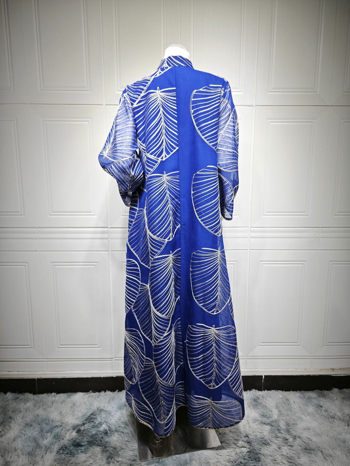AB485  Mesh Embroidered Maxi Dress Ethnic Women's Clothing