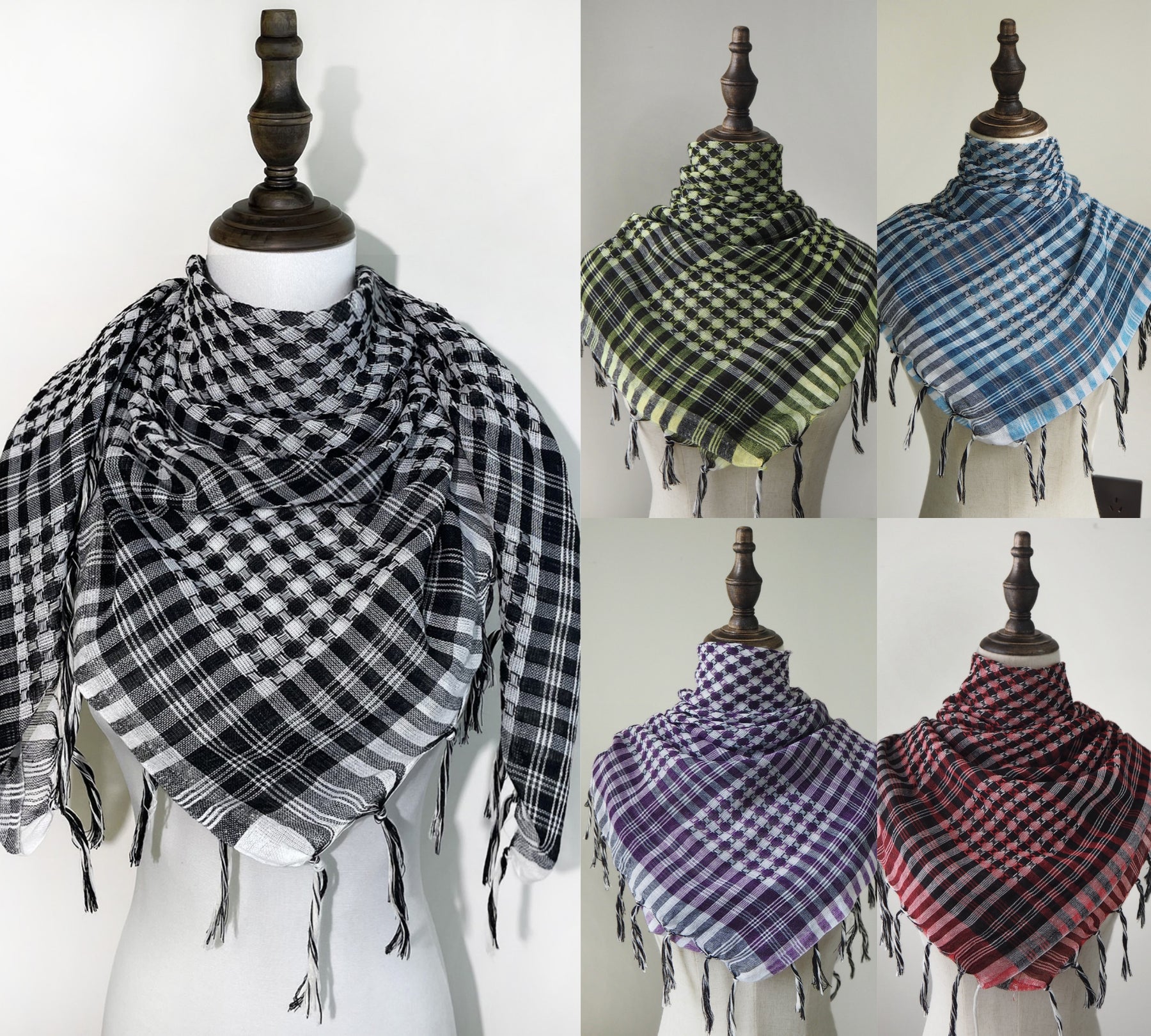 XA003  102*102cm Desert Tactical Tassel Scarf - MOQ:2