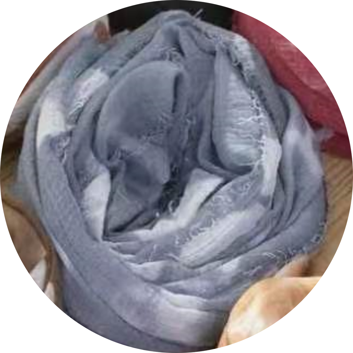 SS014  Printed Polyester Crinkle Four-Sided Short Fringe Hijab