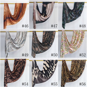 JB021  Printed Mercerized Cotton Jersey Hijab
