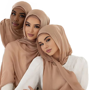 JBKBMDR  Plain 40s Modal Double-Stitch Hijab