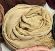 SS004 Plain Tassel Crinkle Modal Hijab