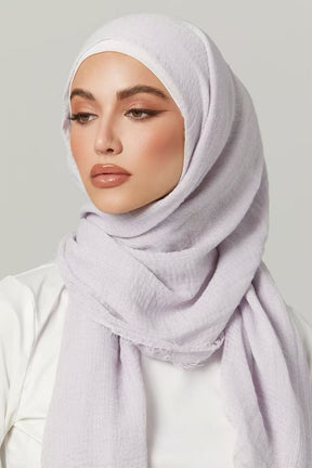 MSL090  plain color wholesale crinkle cotton hijab
