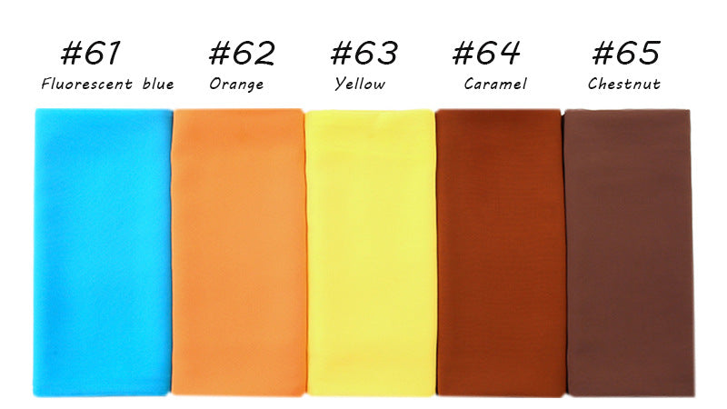 YW016  Plain pearl chiffon hijab