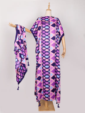 MYDP02 printed big robe - MinYang Fashion Apparel Accessory Manufacturer