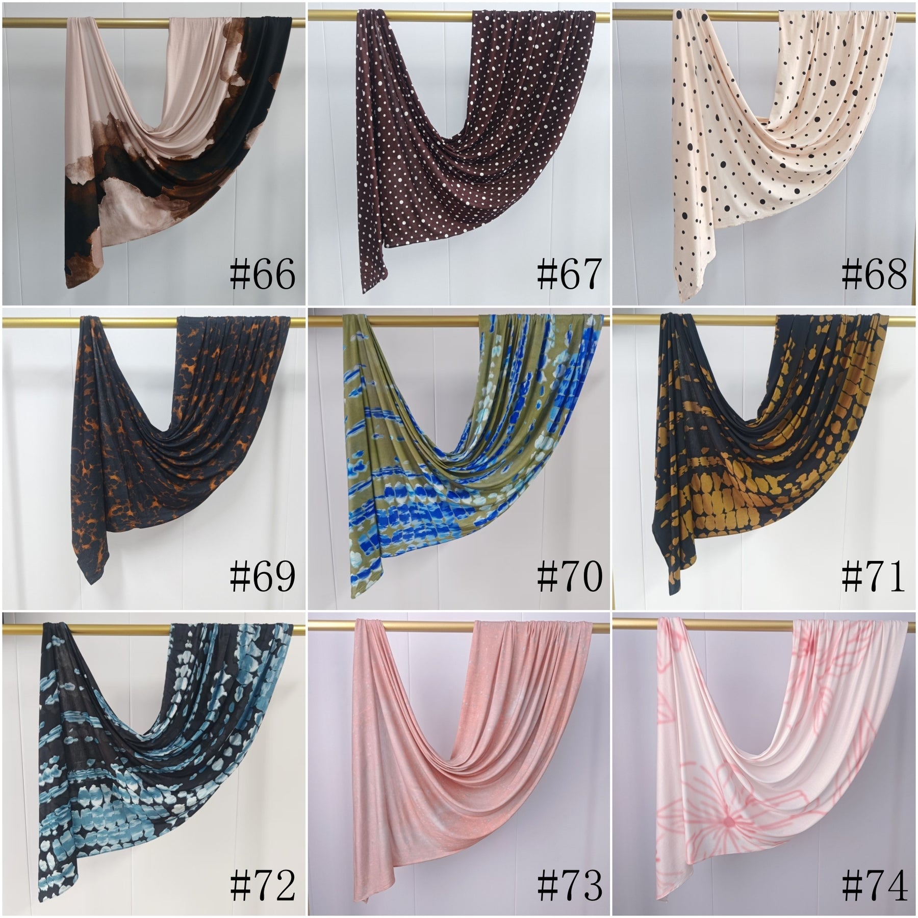 JB021  Printed Mercerized Cotton Jersey Hijab