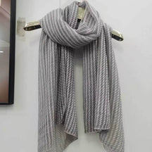 YC010  Plain Vertical Stripe Crinkle Polyester Hijab-MOQ:10pcs