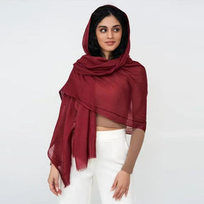 SS001  80s polyester-cotton printed hijab