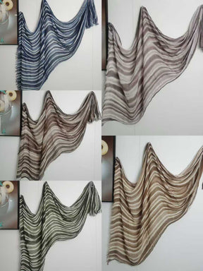 YC002  Printed Modal Ink Wash Crinkled Hijab