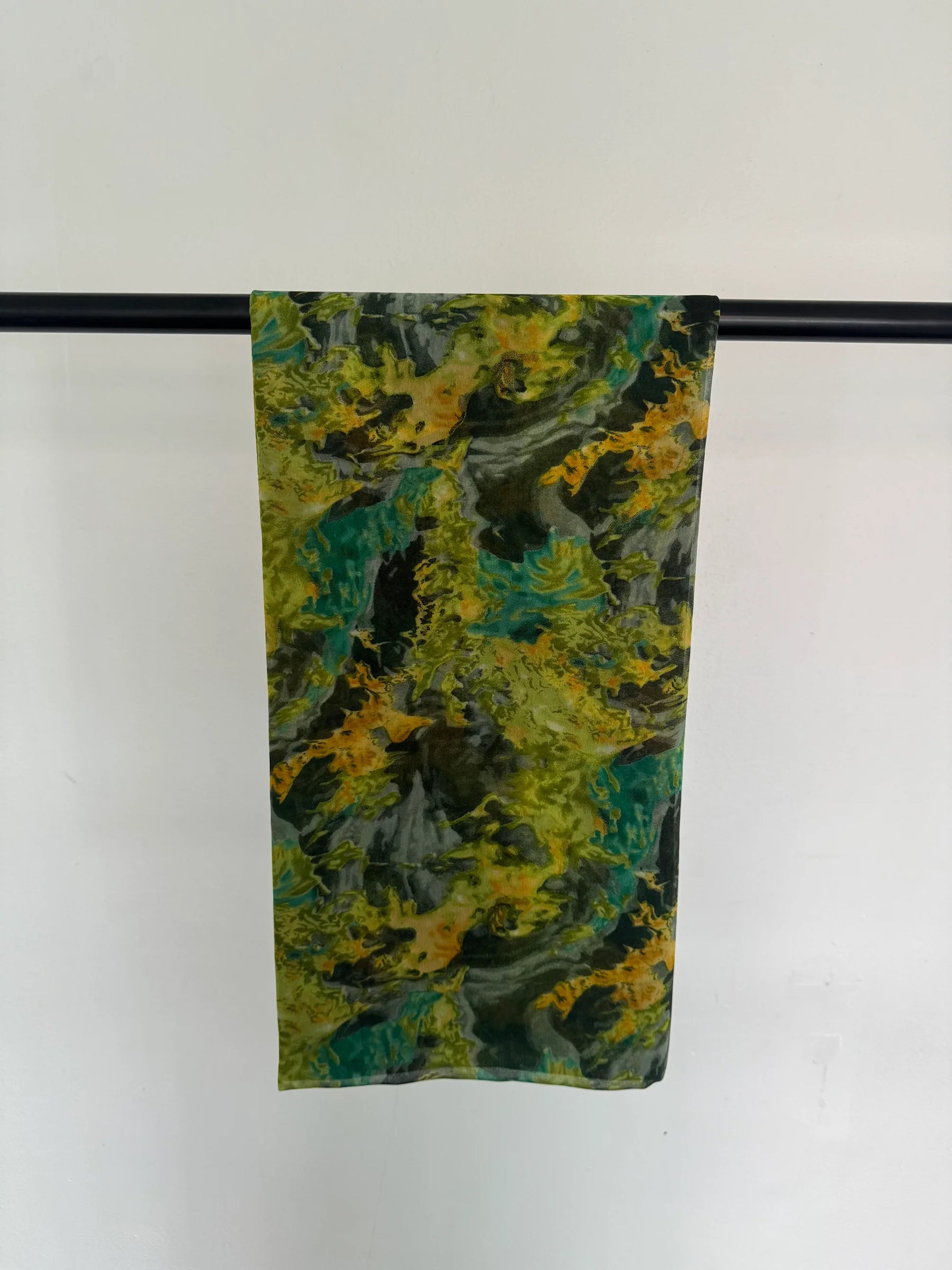 MYX017 Landscape painting silk chiffon print scarf/hijab