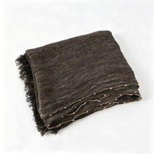 YC011  Plain Crinkle Rayon Handcrafted Chain Hijab- MOQ:10pcs