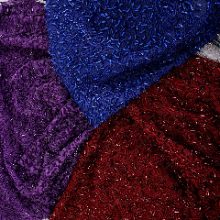 High-end boutique beaded tassels hat Polyester Hijab - Product Photo