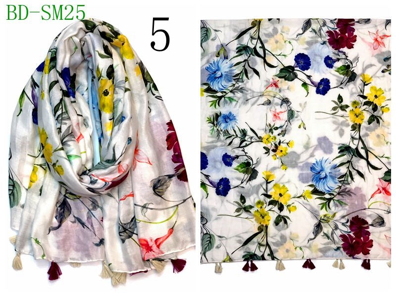 MYP043 Beach floral fashion printed scarf